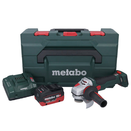 Metabo WB 18 LTX BL 15-125 Quick amoladora angular sin cable 18 V 125 mm sin escobillas + 1x batería recargable 8,0 Ah + cargador + metaBOX