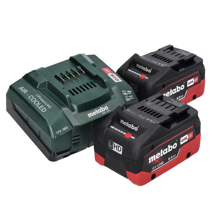 Metabo WB 18 LTX BL 15-125 Quick amoladora angular sin cable 18 V 125 mm sin escobillas + 2x batería recargable 8,0 Ah + cargador + metaBOX