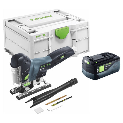 Festool CARVEX PSC 420-Basic Sierra de calar pendular sin cable 18 V 120 mm Sin escobillas + 1x batería 5,0 Ah + Systainer - sin cargador