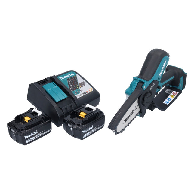 Makita DUC 101 RF cordless branch saw 18 V 10 cm brushless + 2x rechargeable battery 3.0 Ah + charger