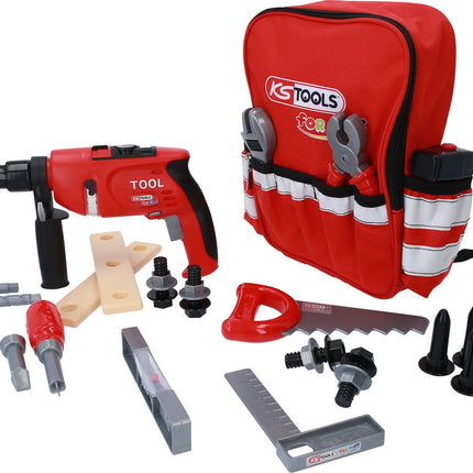 KS TOOLS Werkzeug-Rucksack für Kinder mit Sortiment, 25-tlg ( 100201 ) - Toolbrothers