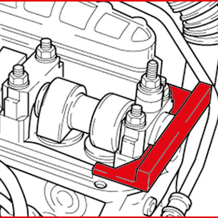 KS TOOLS Motoreinstell-Werkzeug-Satz für VAG, 5-tlg VW Crafter ( 400.0975 )