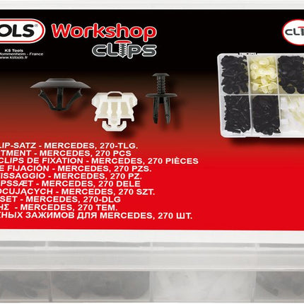 KS TOOLS Befestigungs-Clip-Satz für Mercedes, 270-tlg ( 420.0450 ) - Toolbrothers