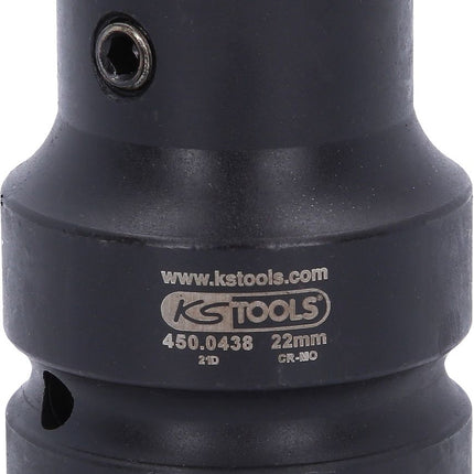 KS TOOLS Kraft-Bit-Stecknuss-Adapter, 1"x22mm ( 450.0438 ) - Toolbrothers