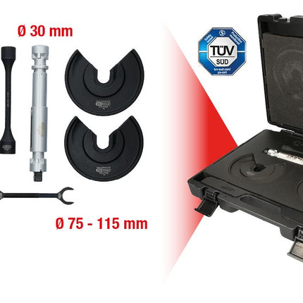 KS TOOLS Universal-Teleskop-Centerspanner-Satz für innenliegende Federn, 9-tlg ( 500.8755 ) - Toolbrothers