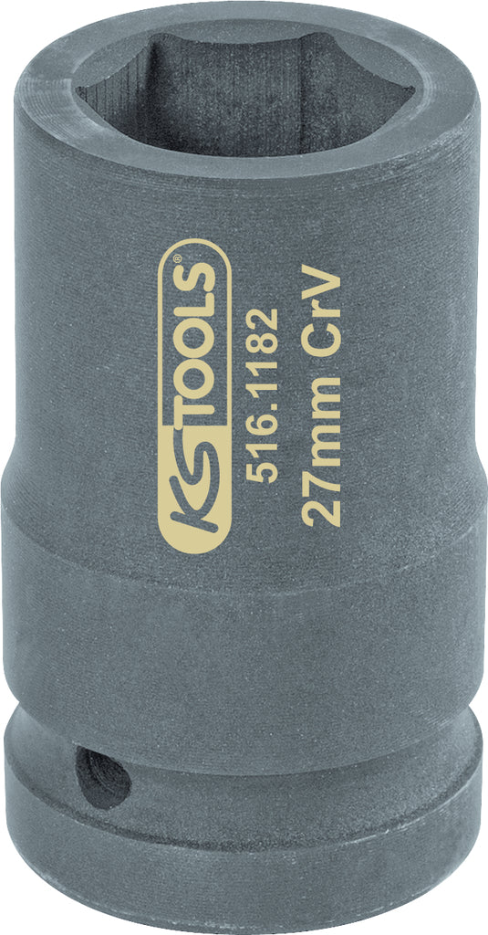 KS TOOLS 1" 6-Kant Stecknuss SW 27 mm ( 516.1182 ) - Toolbrothers