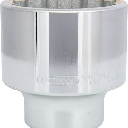 KS TOOLS 1" 12-kant-Stecknuss, kurz, 65 mm ( 911.1061 )