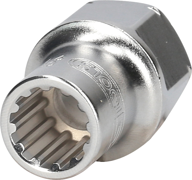 KS Tools Stecknuss 19mm, 1/2 Zoll, Matt Verchromt – Robuster Profi-Werkzeugklassiker
