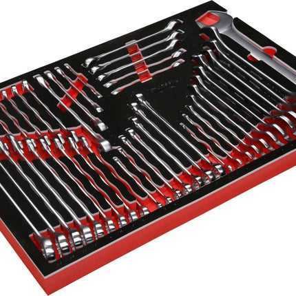 KS TOOLS Schraubenschlüssel-Satz in Schaumstoffeinlage, 46-tlg ( 811.0046 ) - Toolbrothers