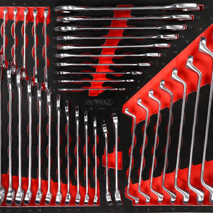 KS TOOLS Schraubenschlüssel-Satz in Schaumstoffeinlage, 41-tlg ( 811.2041 ) - Toolbrothers