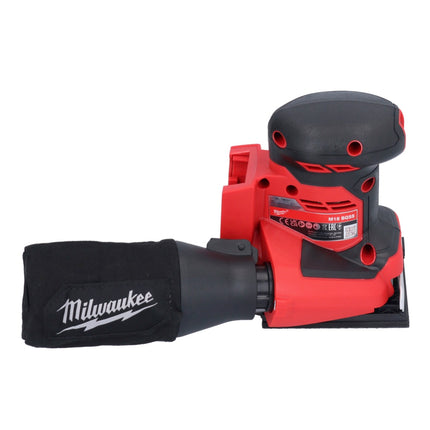 Lijadora orbital sin cable Milwaukee M18 BQSS-401 18 V 113 x 104 mm sin escobillas + 1x batería recargable 4,0 Ah - sin cargador