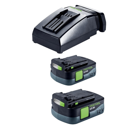 Festool TXS 12 2.5-Plus cordless drill driver 12 V 30 Nm brushless ( 576873 ) + 2x rechargeable battery 2.5 Ah + charger + systainer