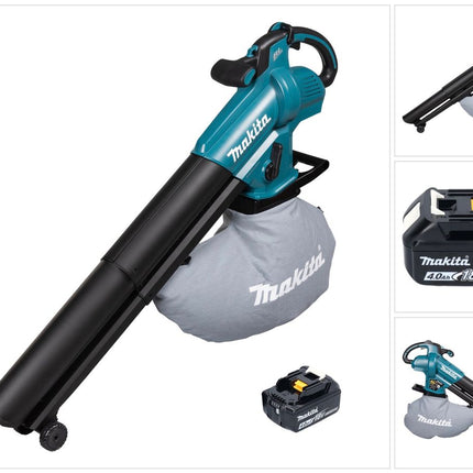 Makita DUB 187 M Soffiatore e aspiratore a batteria 18 V Brushless + 1x batteria 4,0 Ah - senza caricabatterie