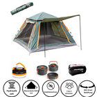 Set da campeggio all'aperto Toolbrothers tenda per 2-4 persone tenda idraulica pop-up + attrezzatura da campeggio 13 pezzi
