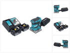 Makita DBO 484 RM cordless orbital sander 18 V 112 x 102 mm + 2x rechargeable battery 4.0 Ah + charger