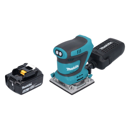 Lijadora vibratoria sin cable Makita DBO 484 T1 18 V 112 x 102 mm + 1x batería 5,0 Ah - sin cargador