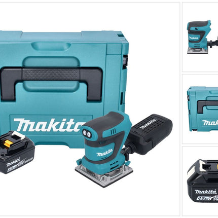 Makita DBO 484 M1J Akku Schwingschleifer 18 V 112 x 102 mm + 1x Akku 4,0 Ah + Makpac - ohne Ladegerät