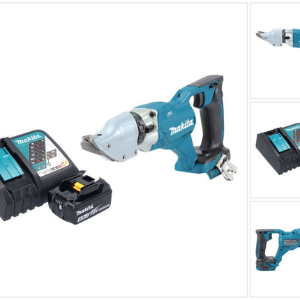 Makita DJS 200 RM1 Akku Blechschere 18 V 2,0 mm Brushless + 1x Akku 4,0 Ah + Ladegerät