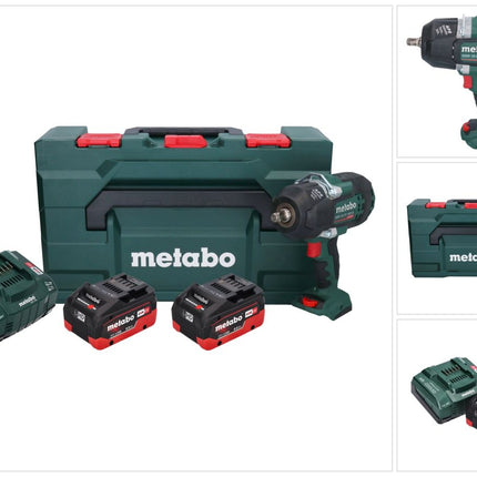 Metabo SSW 18 LTX 1450 BL Akku Schlagschrauber 18 V 1450 Nm ( 602401810 ) Brushless + 2x Akku 8,0 Ah + Ladegerät + metaBOX
