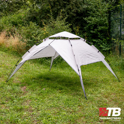 Toolbrothers Tienda de campaña al aire libre para 2-4 personas Cúpula Carpa Hidráulica Carpa Pop-Up Impermeable, 2000-3000 mm columna de agua