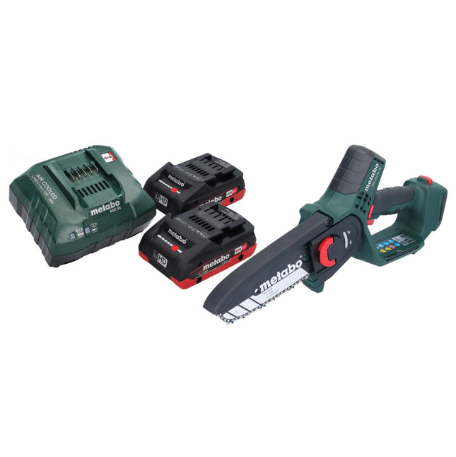 Akumulatorowa pilarka do gałęzi Metabo MS 18 LTX 15 18 V 15 cm 5 m/s + 2x akumulator 4,0 Ah + ładowarka