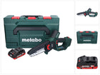 Metabo MS 18 LTX 15 podadora sin cable 18 V 15 cm 5 m/s + 1x batería recargable 4,0 Ah + metaBOX - sin cargador