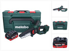 Metabo MS 18 LTX 15 podadora sin cable 18 V 15 cm 5 m/s + 1x batería recargable 5,5 Ah + metaBOX - sin cargador