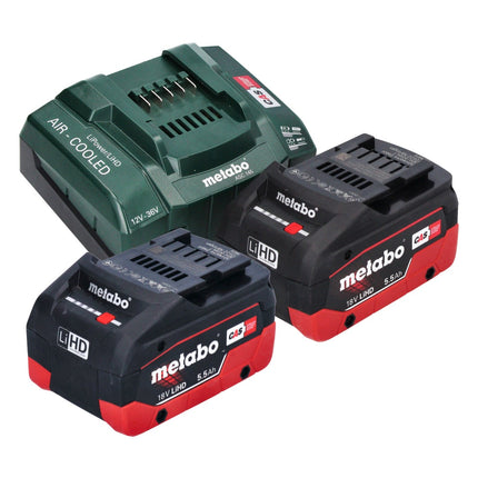 Metabo MS 18 LTX 15 podadora sin cable 18 V 15 cm 5 m/s + 2x batería recargable 5,5 Ah + cargador + metaBOX