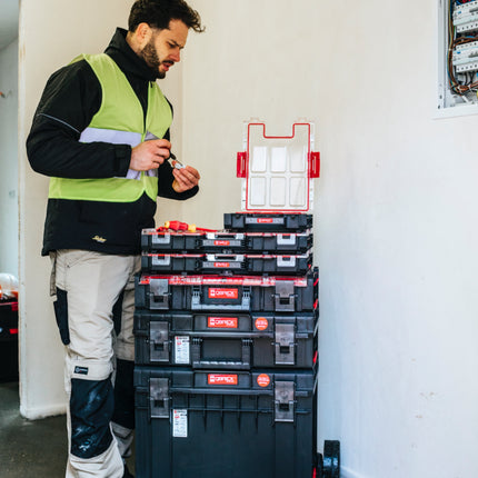 Qbrick System ONE Organizador M Plus MFI apilable 364 x 264 x 106 mm 4 l IP66 con inserto de espuma