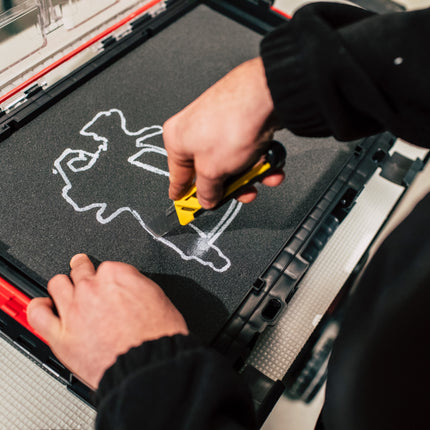 Qbrick System PRO 200 MFI Organiser 452 x 358 x 79 mm 6 l stackable IP54