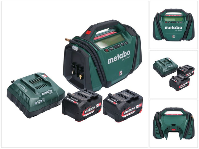 Metabo AK 18 Multi compresor sin cable 18 V 11 bar + 2x batería 4,0 Ah + cargador