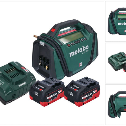 Metabo AK 18 Multi compresor sin cable 18 V 11 bar + 2x batería recargable 5,5 Ah + cargador