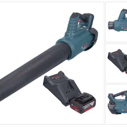 Bosch GBL 18V-750 Professional Akku Gebläse 18 V BITURBO Brushless + 1x Akku 4,0 Ah + Ladegerät