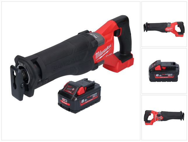 Milwaukee M18 FSZ-801 cordless Recipro reciprocating saw 18 V brushless + 1x battery 8.0 Ah - without charger