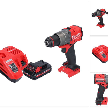 Milwaukee M18 FPD3-301 cordless impact drill 18 V 158 Nm brushless + 1x rechargeable battery 3.0 Ah + charger
