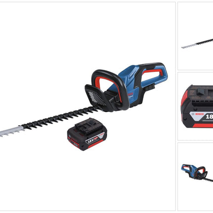 Bosch GHE 18V-60 Professional cordless hedge trimmer 18 V 60 cm brushless + 1x rechargeable battery 5.0 Ah - without charger