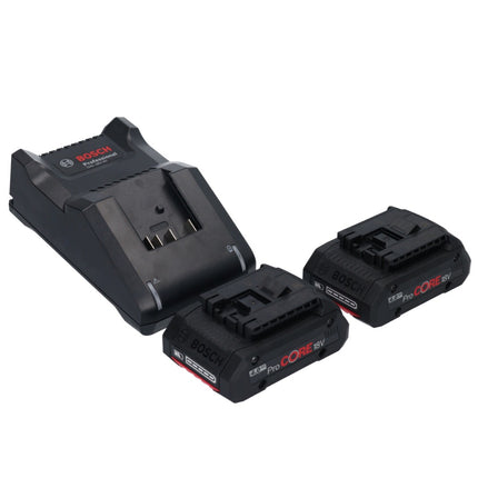 Bosch GSB 18V-45 Professional Akku Schlagbohrschrauber 18 V 45 Nm Brushless + 2x ProCORE Akku 4,0 Ah + Ladegerät + L-Case