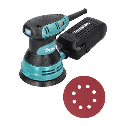 Makita BO 5031 Random orbital sander 300 Watt 125 mm + 50x sandpaper K240