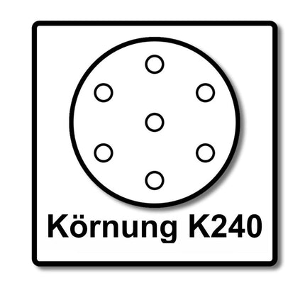 Makita BO 5031 Random orbital sander 300 Watt 125 mm + 50x sandpaper K240