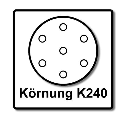 Makita BO 5031 Random orbital sander 300 Watt 125 mm + 50x sandpaper K240 + Makpac