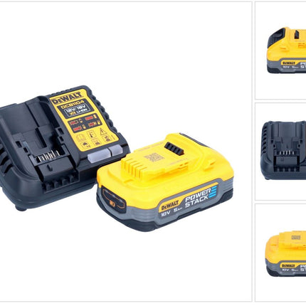 DeWalt DCB 1104 H1 Akku Starter Set 12 V / 18 V 1x Powerstack Akku 5,0 Ah + DCB 1104 Ladegerät