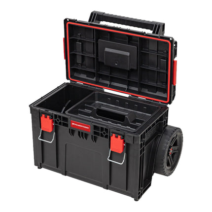 Toolbrothers RHINO XL Cart Plus ECO - Valigia portautensili mobile 37 l IP66 con doppio manico telescopico