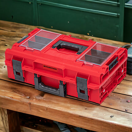 Toolbrothers RHINO XXL tool case ULTRA Comfort+ height M 15.4 l IP66 with removable dividers + boxes