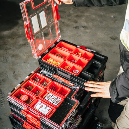 Toolbrothers RHINO XXL Organizer ECO Height M Boxes 2.5 l IP66 with removable boxes