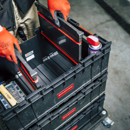 Toolbrothers RHINO XXL Tool Box ECO Custom 35 L stackable with removable dividers