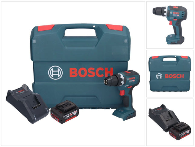 Bosch GSR 18V-55 Taladro atornillador a batería profesional 18 V 55 Nm sin escobillas + 1x acumulador 5,0 Ah + cargador + maletín en L