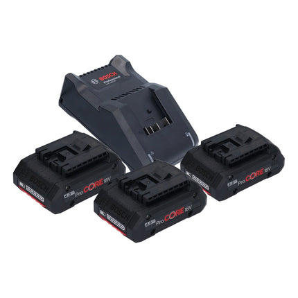 Bosch GSR 18V-55 Professional cordless drill driver 18 V 55 Nm brushless ( 0615A5002P ) + 3x ProCORE rechargeable battery 4.0 Ah + charger + L-case