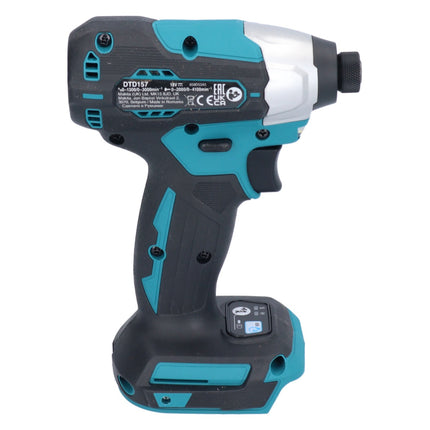 Makita DTD 157 Z cordless impact driver 18 V 140 Nm 1/4" brushless solo - without battery, without charger