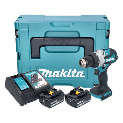 Makita DHP 489 RGJ cordless impact drill 18 V 73 Nm brushless + 2x rechargeable battery 6.0 Ah + charger + Makpac