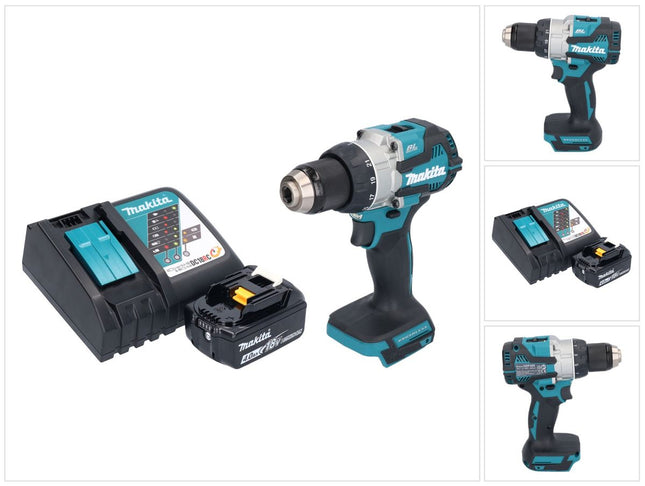 Taladro atornillador a batería Makita DDF 489 RM1 18 V 73 Nm sin escobillas + 1x batería recargable 4,0 Ah + cargador